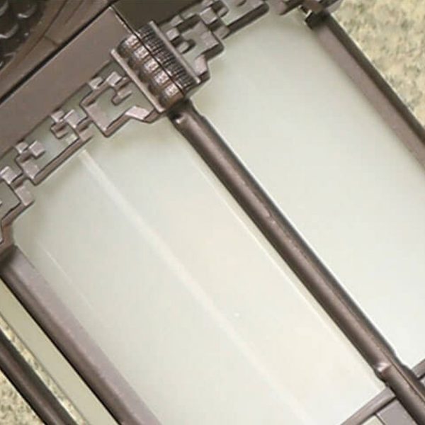 Retro Chinese Outdoor Waterproof Hexagonal Lantern 1-Light Patio Pendant Light - Image 11