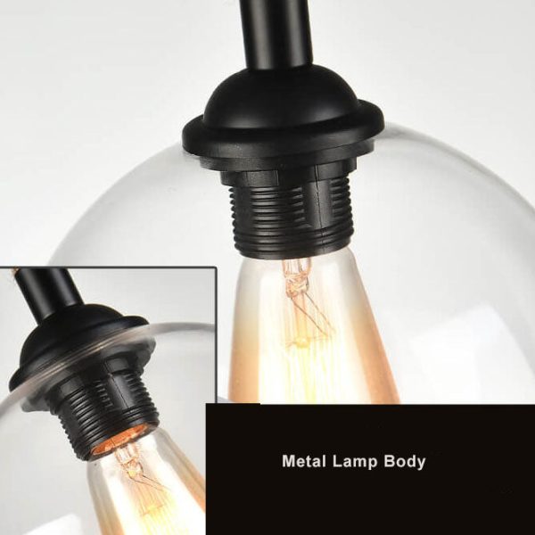 Retro Rope Hanging 1-Light Glass Globe Pendant Light - Image 11