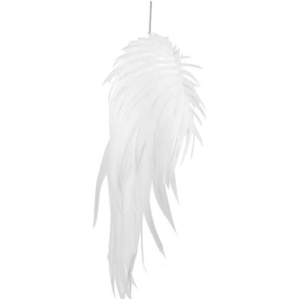 Modern PVC Angel Wings Feather LED Pendant Light - Image 7