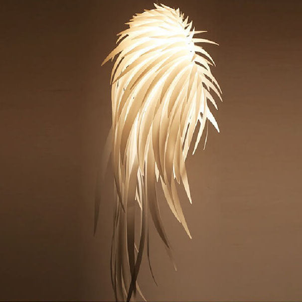 12142280985-1229741183.jpg Modern PVC Angel Wings Feather LED Pendant Light - Image 1