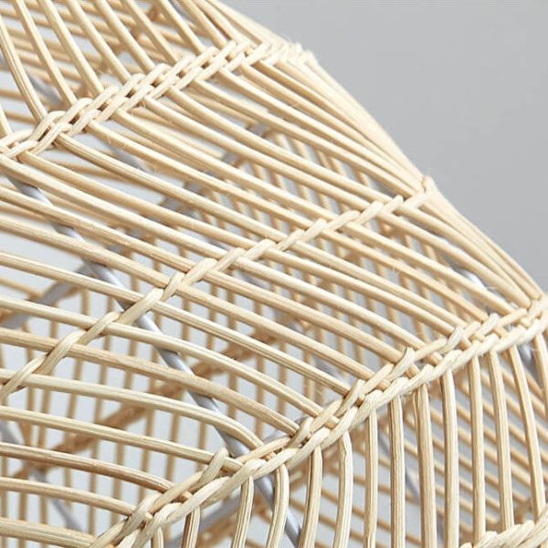 Rattan Weaving 1-Light Dome Pendant Light - Image 12