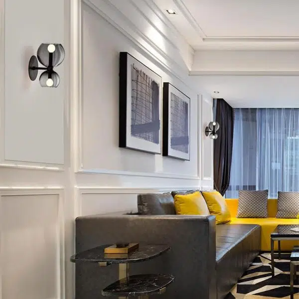 Modern 2-Light Bowl Shaped Wall Sconce Lamps - Image 3