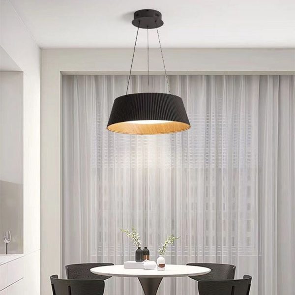 Nordic Minimalist Round LED Iron Pendant Light Flush Mount Lighting - Image 13