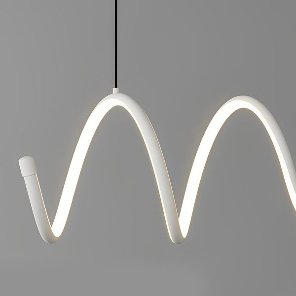 Minimalist Waves Circular Stepless Dimming LED Intelligent Chandeliers - Image 13