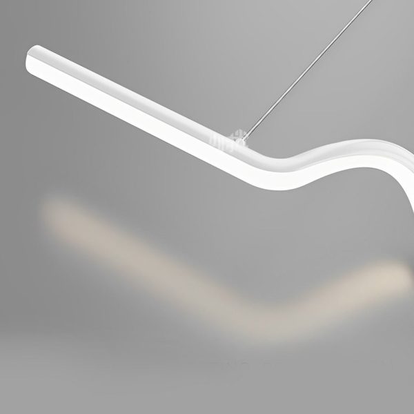 Creative Minimalist Wavy Strip LED Stepless Dimming Nordic Chandelier - Image 13