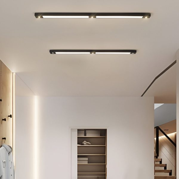 Rectangle Strip LED Black Modern Ceiling Lights Spot Light - Image 3