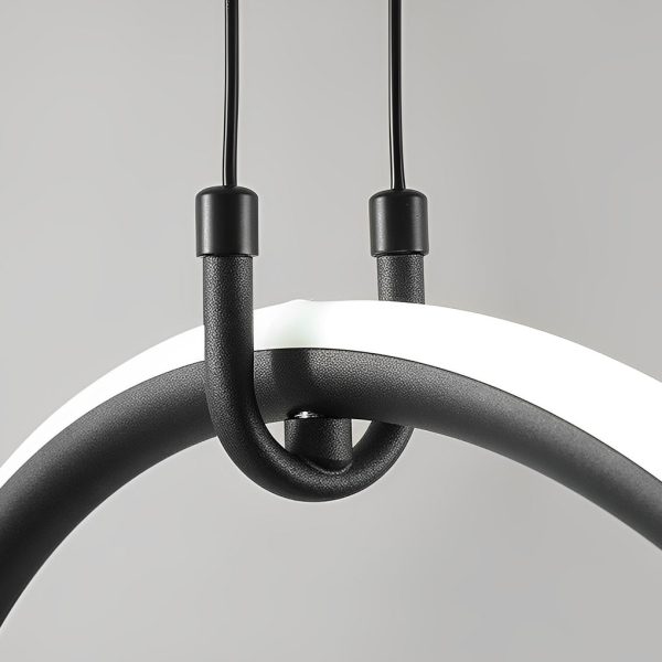 Long Strip Ring Three Step Dimming Modern Minimalist LED Chandelier - Image 13