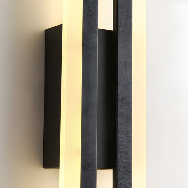 Modern 2-Light Linear LED Wall Lamp with 3-Step Dimming - Black/Gold Wall Sconce - Image 13
