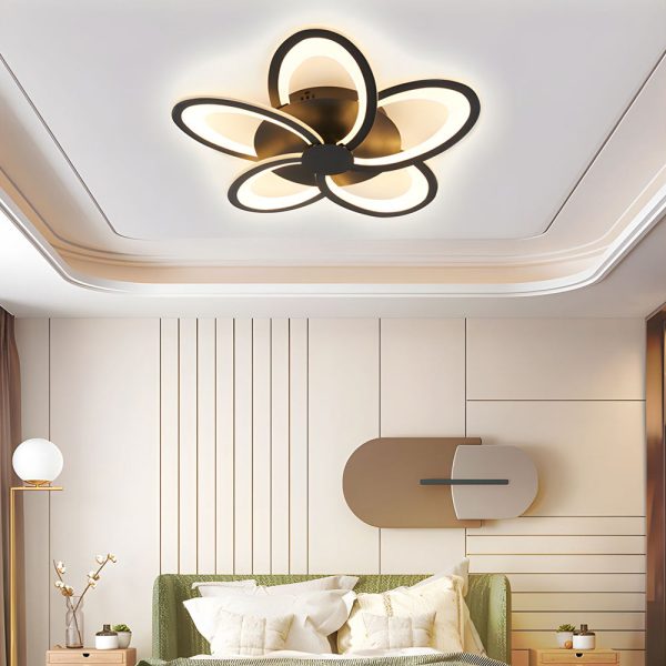Modern Petal Flush Mount Light - Acrylic LED Flower Shape Ceiling Lamp - Image 6