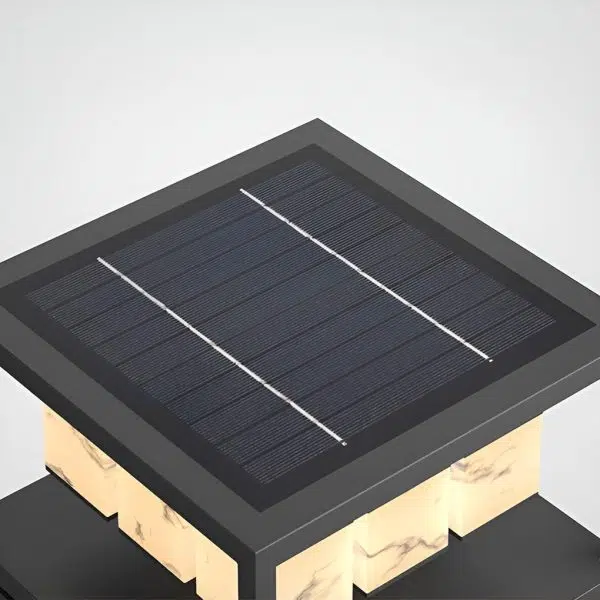 Square LED Waterproof Modern Solar Deck Post Lights Pillar Light Post Caps Lights - Image 14