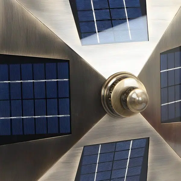 Intelligent Four Step Dimming Waterproof Retro Solar Fence Post Lights - Image 13