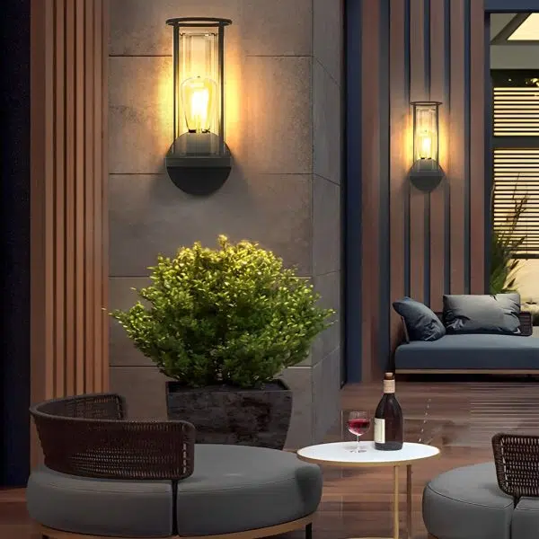 Minimalist Round Waterproof Retro Wall Lamp Outdoor Lawn Lights Path Lights - Image 7