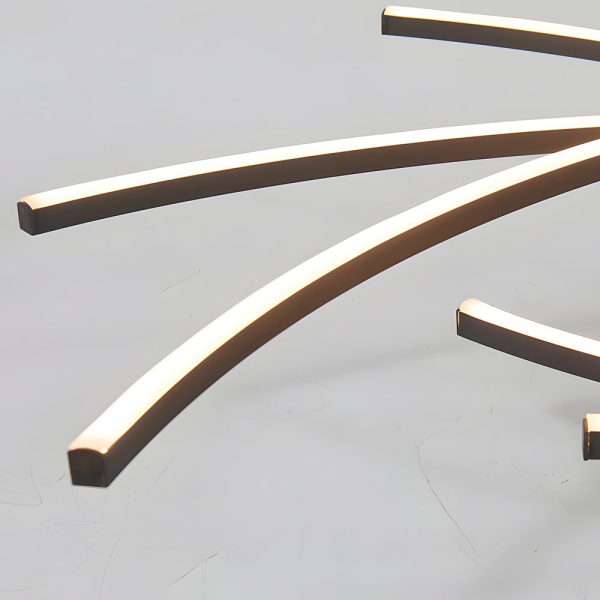 Personality Lines LED Dimmable with Remote Control Modern Ceiling Light Fixture - Image 8