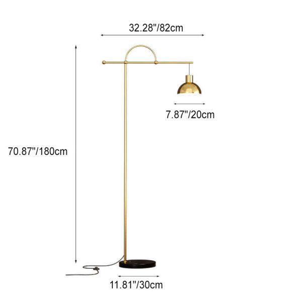 Post-modern Creative Fishing Rod Dome Shade 1-Light Standing Floor Lamp - Image 4