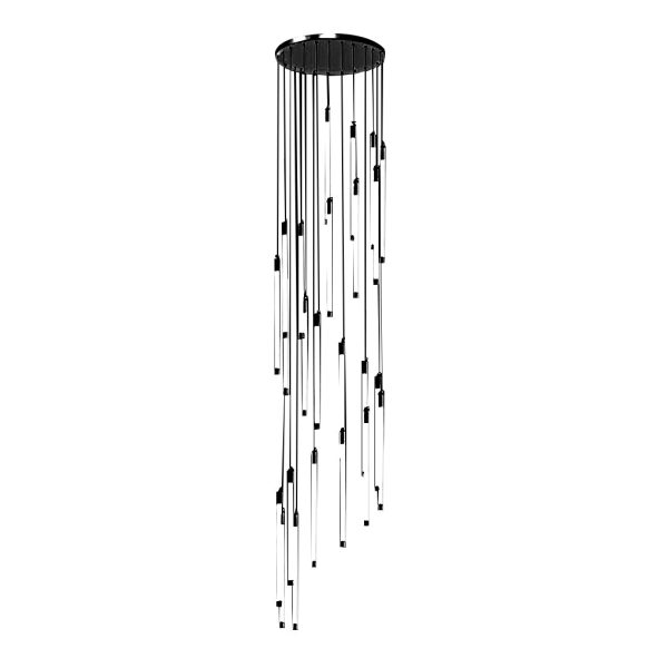 Spiral Creative Long Strip LED Modern Duplex Staircase Chandelier Light - Image 29