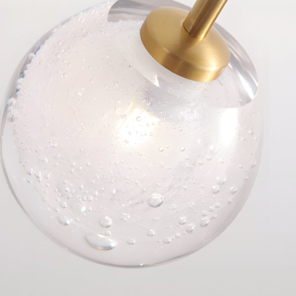 1-Light Glass Bubble Globe Slim Wall Light - Image 11
