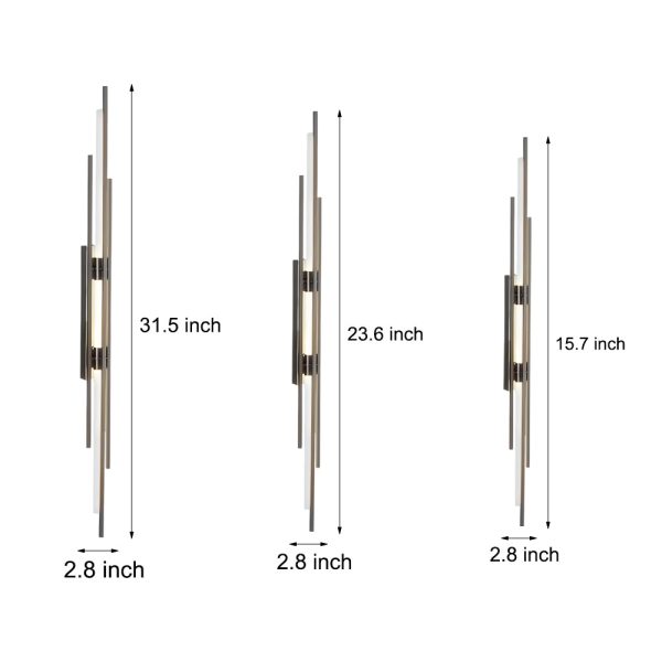 Long Strips Grille Iron Acrylic Simple Modern LED Wall Light Fixture - Image 11