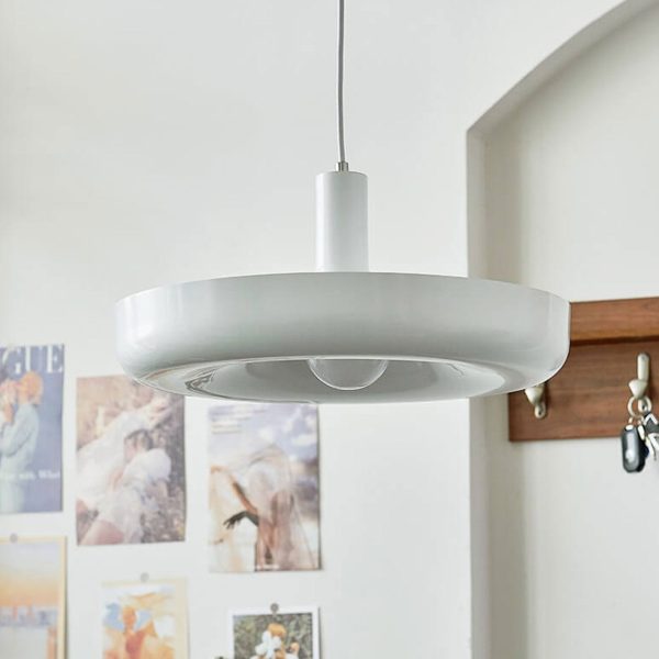Nordic Minimalist UFO Metal Disc 1-Light Pendant Light - Image 4