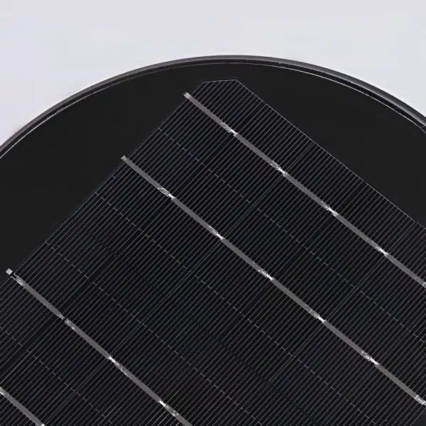 Round Light Control Induction Black Modern Outdoor Solar Pathway Lights - Image 13