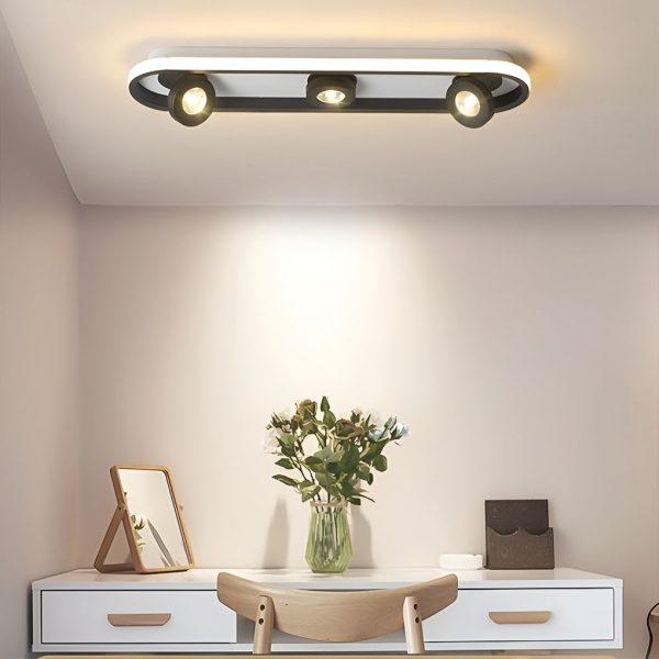 Rounded Rectangular LED Adjustable Spotlight Modern Ceiling Lights - Image 5
