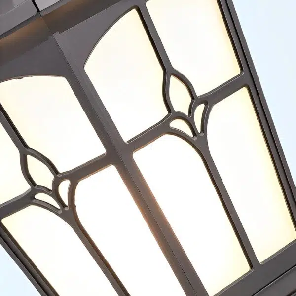 Waterproof Aluminum LED Brown Retro Solar Solar Post Cap Lights Pillar Lamp - Image 7