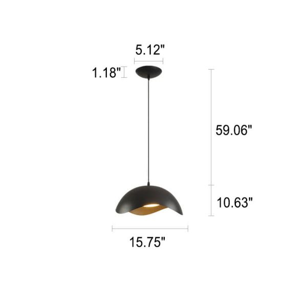 Nordic Minimalist Dome Wave Design LED Pendant Light - Image 13