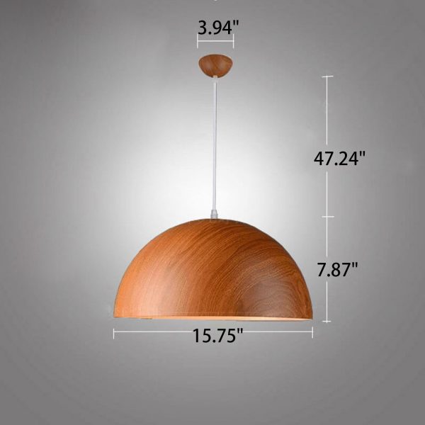 Nordic Minimalist Marbled Semicircle 1-Light Pendant Light - Image 8