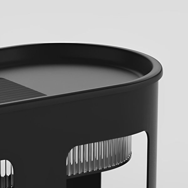 Round Table Lamp with Under-Table Lighting Solar-Powered LED Outdoor Light - Image 13