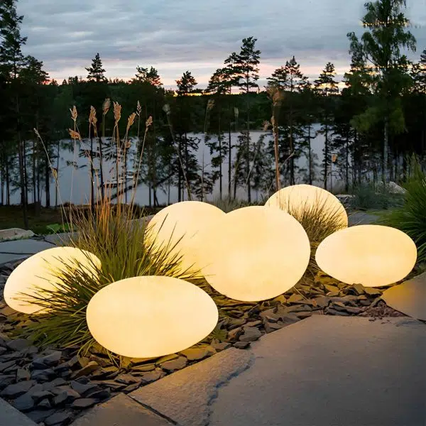 Resin Cobblestone LED Lawn Light Modern Waterproof Outdoor Landscape Lamp - Image 12