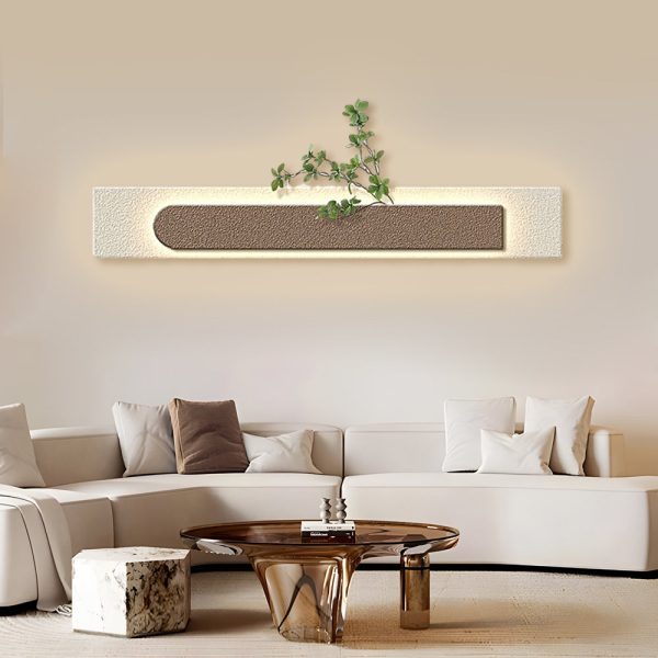 Rectangular Three-Dimensional Sandstone USB Remote LED Wall Lamp Painting - Image 6
