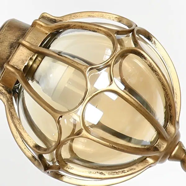 Glass Ball Aluminum Waterproof American Style Outdoor Chandelier Light - Image 13