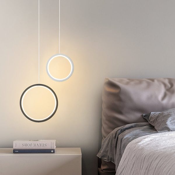 Minimalist Circle 1-Light LED Metal Shade Pendant Light - Image 3