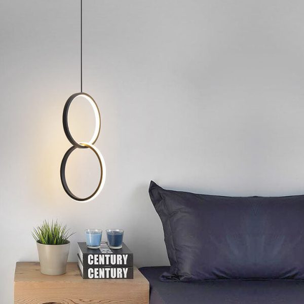 Minimalist Circle 1-Light LED Metal Shade Pendant Light - Image 4