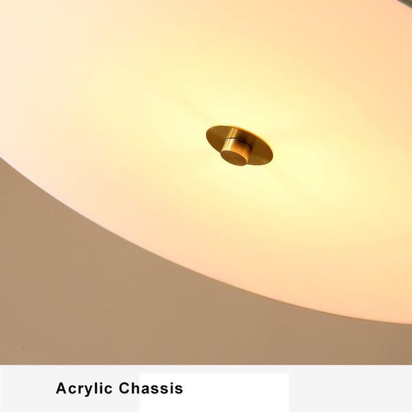 Fabric 1-Light Drum Semi-Flush Mount Lighting - Image 6