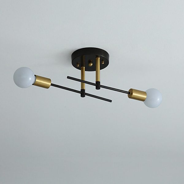 Minimalist 2-Light LED Semi-Flush Mount Lighting - Image 2