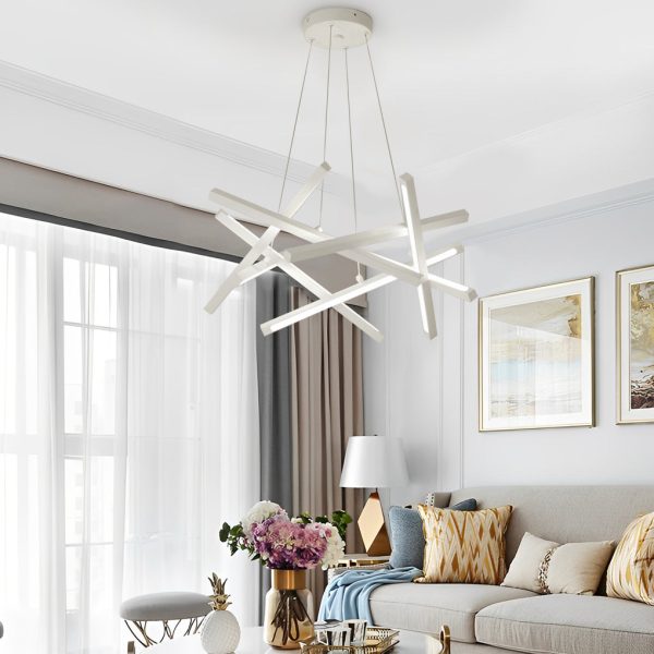 8-light Modern LED Sputnik Chandelier Stylish Island Lighting for Kitchen, Dining Room - Image 2