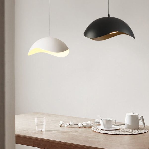 Nordic Minimalist Dome Wave Design LED Pendant Light - Image 14