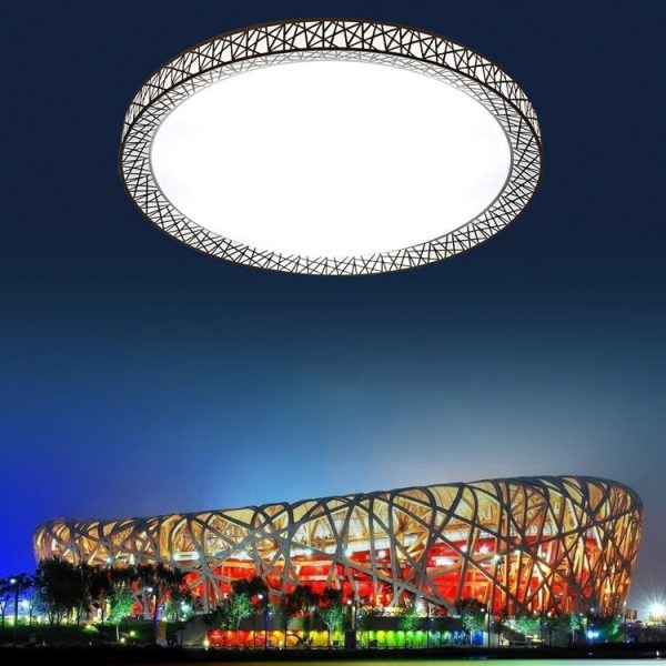 Modern Creative Round Bird's Nest Iron LED Flush Mount Ceiling Light - Image 21