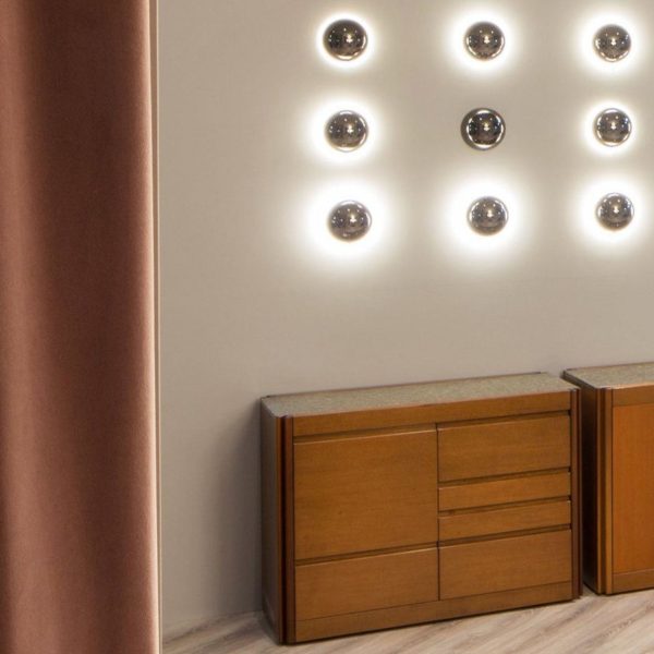 Modern Simplicity Meteorite Semicircle Metal LED Wall Sconce Lamp For Bedroom - Image 6