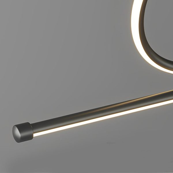 Minimalist Waves Circular Stepless Dimming LED Intelligent Chandeliers - Image 14