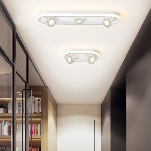 Rounded Rectangular LED Adjustable Spotlight Modern Ceiling Lights - Image 2