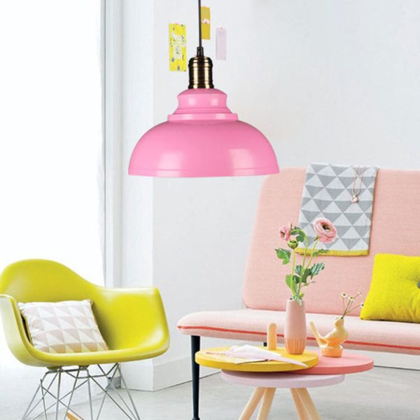 Industrial Simple Dome Round Pot Lid Iron 1-Light Pendant Light - Image 5