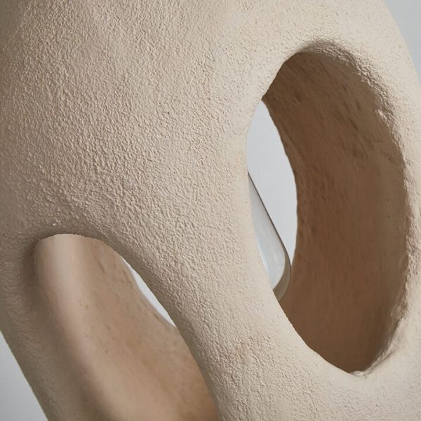 Japanese Wabi-sabi Resin Geometric Circle 1-Light Pendant Light - Image 11