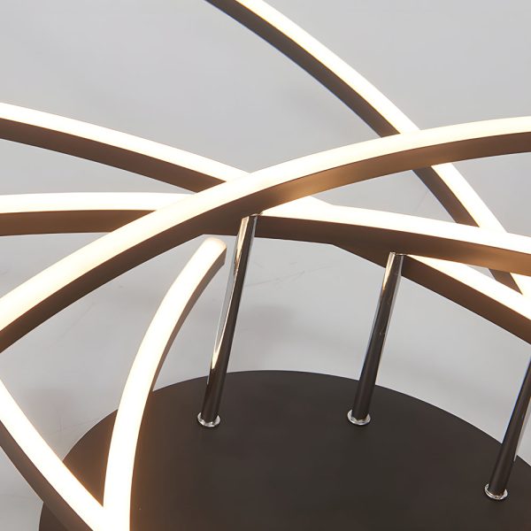 Personality Lines LED Dimmable with Remote Control Modern Ceiling Light Fixture - Image 7