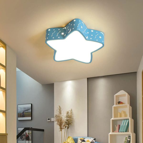 Cartoon Creative Star Shape LED Flush Mount Ceiling Light - Image 10
