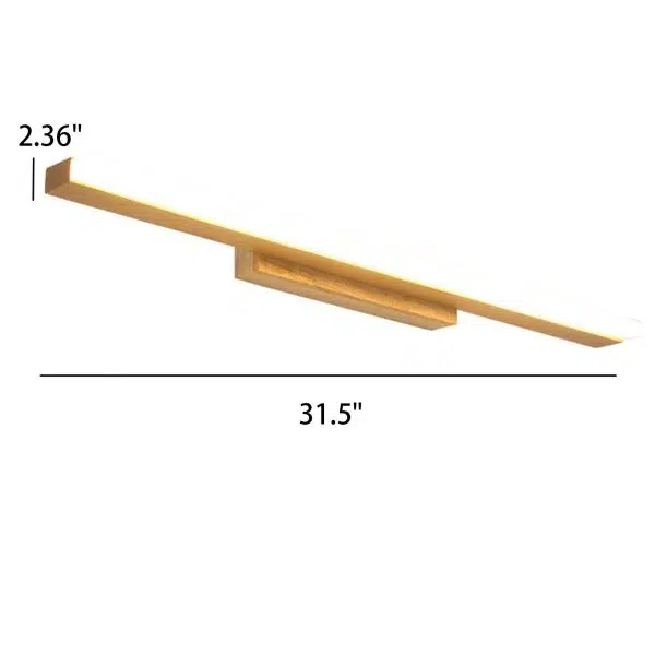 Nordic Minimalist Log Strip Vanity Light LED Wall Sconce Lamp - Image 9