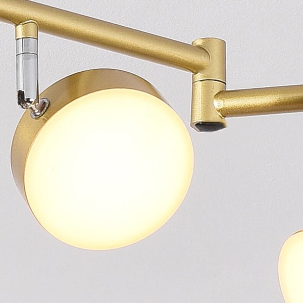 Modern Creative Rotating Track Spotlight LED Semi-Flush Mount Ceiling Light - Image 11