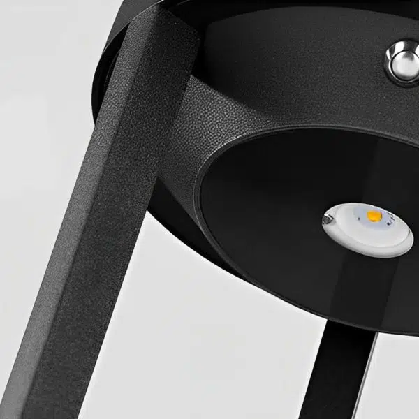 Adjustable Brightness LED Solar Path Lights Outdoor Black Modern Lawn Lamp - Image 14