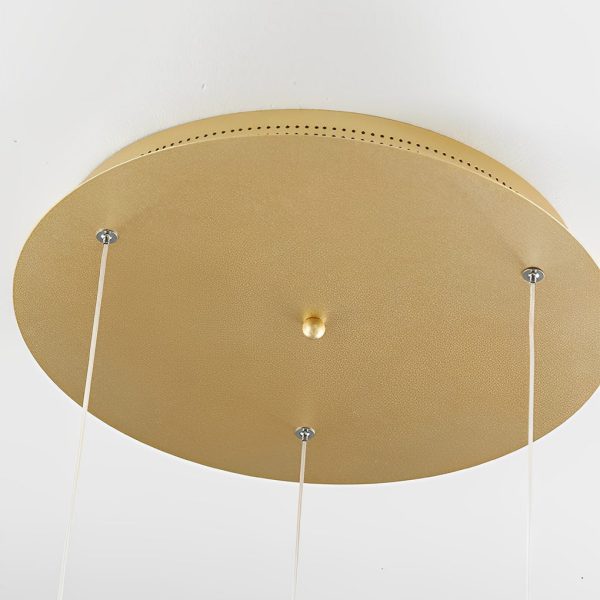 Small Acrylic Lotus Leaves LED Creative Modern Staircase Chandelier - Image 14