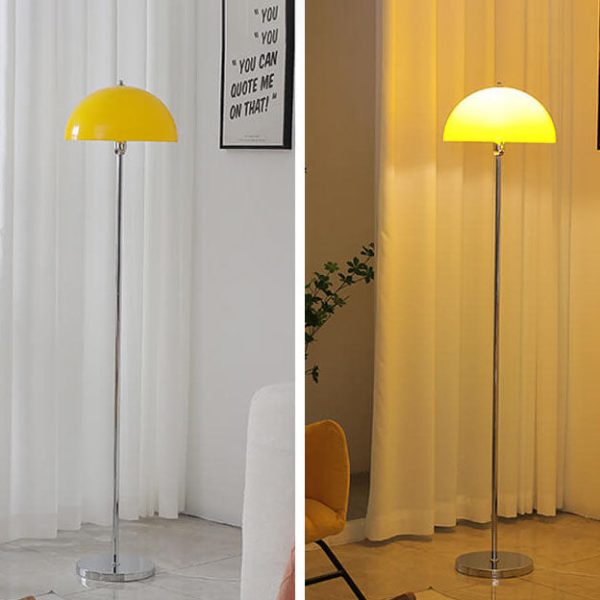 Nordic Vintage Acrylic Clear Dome LED Standing Floor Lamp - Image 16